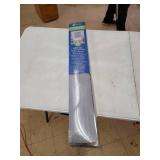 Achim Roman Indoor Cordless Grey Polyester Blackout Window Roman Pleated Shade, 64" L x 33" W