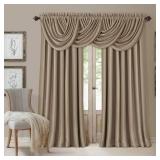 Set of 2 - All Seasons Blackout Window Curtain 52 x 108"