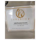 Superior Solid Textured Blackout Curtain, Set of 2, 52" x 96"