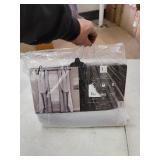 Solid and Sheer Layered 38" x 84" Blackout Curtain Set