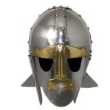 Handmade 6th Century Sutton Hoo Steel Replica Helmet (India)- Retail:$118.49