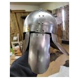 Handmade 6th Century Sutton Hoo Steel Replica Helmet (India)- Retail:$118.49