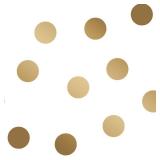 Set of 3 - Tempaper Dots Metallic Gold Peel and Stick Wallpaper, 27.5 sq. ft.