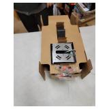 Euro Style Indoor/Outdoor Cast Aluminum LED Wall Lights, 2 Pack - Black Frame- Retail:$79.98