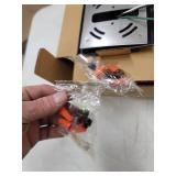 Euro Style Indoor/Outdoor Cast Aluminum LED Wall Lights, 2 Pack - Black Frame- Retail:$79.98