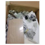 52-inch Chrome 5-Blades Crystal Ceiling Fan with Light Kit