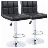 Set of 2 Modern Swivel Adjustable Armless Barstools- Retail:$132.99