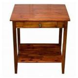 Mahogany - Acacia- Porch & Den Holly Hill Solid Acacia 1-drawer End Table- Retail:$85.25