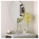 Odelia Bevel Frameless Wall Mirror - Silver- Retail:$119.99