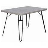 Grey- Carbon Loft Searz Modern Cement Grey Dining Table- Retail:$197.99
