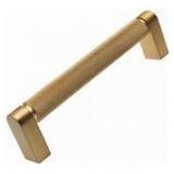 GlideRite 5-Pack 5-inch Center Solid Knurled Bar Pull Satin Gold
