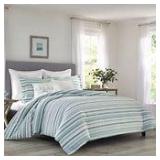 Relax by Tommy Bahama Clearwater Cay Blue Comforter Set- Retail:$176.45