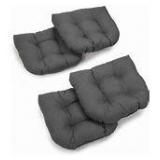 Blazing Needles 19-inch U-Shaped Dining Chair Cushions (Set of 4)- Retail:$84.99
