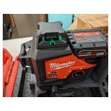 Milwaukee M12 12-Volt Lithium-Ion Cordless Green 250 ft. 3-Plane Laser Level Kit with One 4.0 Ah Battery, Charger and Case