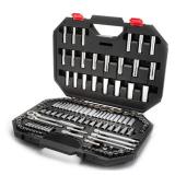 Husky 144-Position 1/4 in. and 3/8 in. Drive Mechanics Tool Set (125-Piece)