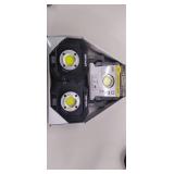 Defiant 600 Lumens Compact Utility Lights with Magnetic Hook (3-Pack), balck