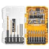 DEWALT Driving Bit and Black Oxide Drill Bit Set with Right Angle Adapter and Tough Case (40-Piece)