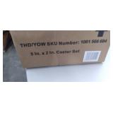 Husky 5 in. Black PP Caster Kit