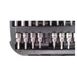 Husky Bit Socket Set. 3/8 Inch Drive Master SAE Metric Alloy Steel With Case