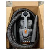 RIDGID 4 Gallon 5.0-Peak HP Portable Wet/Dry Shop Vacuum with Fine Dust Filter, Hose and Accessories, Oranges/Peaches