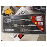 Husky 144-Tooth Ratchet Set with EVA Tray (3-Piece)