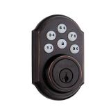 Kwikset 909 Smartcode Traditional Electronic Deadbolt Featuring SmartKey Securityâ¢ In Venetian Bronze, Model #99090-019