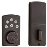 907 Powerbolt2Â® Electronic Deadbolt featuring SmartKey Securityâ¢ in Venetian Bronze