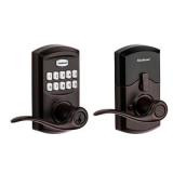 Kwikset 917 SmartCodeÂ® Electronic Residential Door Lever Venetian Bronze