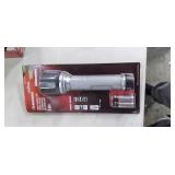 Husky 500 Lumens LED Aluminum Dual Beam Unbreakable Flashlight, Black