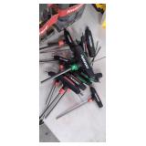14 piece T-shaped allen wrench set