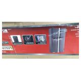 Ready-to-Assemble 24-Gauge Steel Freestanding Garage Cabinet in Black (36 in. W x 72 in. H x 18 in. D)