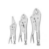 6.5 in. Long Nose 7 in. and 10 in. Locking Plier Set (3-Piece)