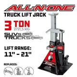 Alltrade 640912 Black 3 Ton, All-In-One Bottle Jack