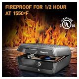 SentrySafe CHW30220 Fireproof Box and Waterproof Box with Key Lock 0.36 Cubic Feet