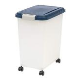 IRIS USA 33 quart Airtight Pet Food Container, Navy