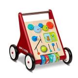 Radio Flyer Classic Push & Play Walker, Toddler Walker with Activity Play, Ages 1-4 , Red