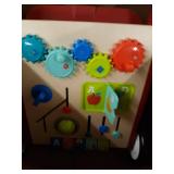 Radio Flyer Classic Push & Play Walker, Toddler Walker with Activity Play, Ages 1-4 , Red