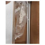 BEMOVS 4 Pack Tension Rods 28 to 48 Inches, Retractable Spring Curtain Loaded Rods,Adjustable Extension Windows Rods Closet Pole-White