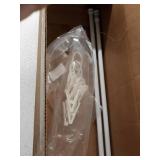 BEMOVS 4 Pack Tension Rods 28 to 48 Inches, Retractable Spring Curtain Loaded Rods,Adjustable Extension Windows Rods Closet Pole-White