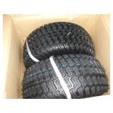 15x6.00-6" Front Tire Assembly Replacement for 100 and 300 Series John Deere Riding Mowers - 2 pack