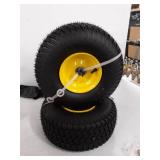 15x6.00-6" Front Tire Assembly Replacement for 100 and 300 Series John Deere Riding Mowers - 2 pack