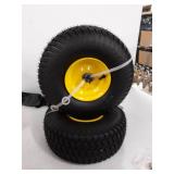 15x6.00-6" Front Tire Assembly Replacement for 100 and 300 Series John Deere Riding Mowers - 2 pack