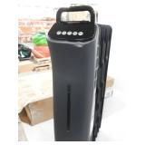 Amazon Basics Portable Digital Radiator Heater with 7 Wavy Fins and Remote Control, Black, 1500W