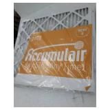 Accumulair MERV 8 Furnace Air Filter, Width 19.5 in, Height 19.5 in, Filters