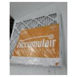 Accumulair MERV 8 Furnace Air Filter, Width 19.5 in, Height 19.5 in, Filters