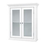 Elegant Home Fashions Madison 2-Door Wall Cabinet in White