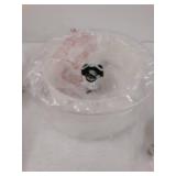 Ganiude Modern 3-Lights Semi Flush Mount Light Fixture,12" Industrial Close to Ceiling Light with Double Fabric Drum Shade,Pendant Kitchen Light for Bedroom,Living Room,Dining Room,Hallway,Entry,Foyer