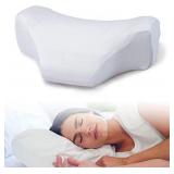 SLEEP YOUNG Anti-Wrinkle Pillow Made in USA Cervical Side Sleeping Memory Foam Pillow Wrinkle Prevention Cushion with Pillowcase Ergonomic Cervical Pillow  Antiwrinkle Beauty