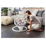 Munchkin Bluetooth Enabled Lightweight Baby Swing with Natural Sway in 5 Ranges of Motion, Includes Remote Control