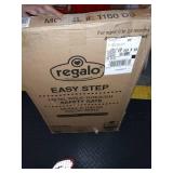 Regalo Easy Step® 38.5-Inch Extra Wide Walk Thru Baby Gate, Includes 6-Inch Extension Kit, 4 Pack Pressure Mount Kit, 4 Pack Wall Cups and Mounting Kit